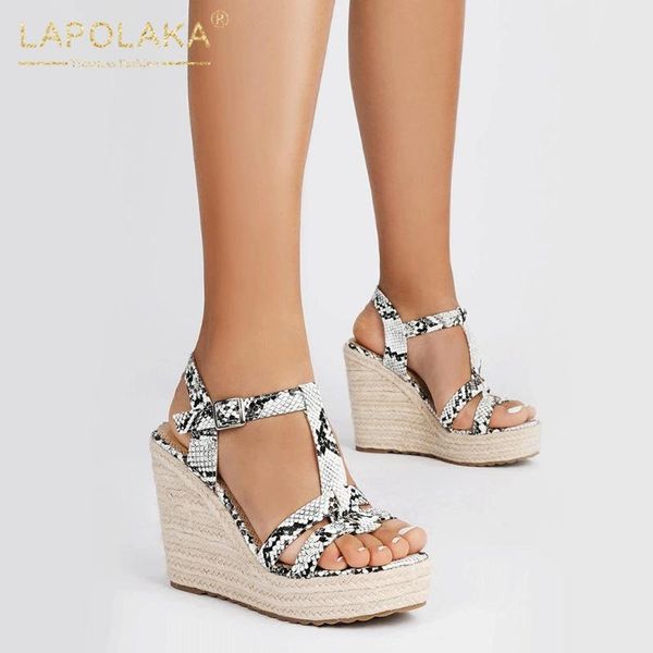 lapolaka 2020 large size 43 platform straw high heels summer sandals women shoes wedges buckle strap shoes woman sandals, Black
lapolaka 2020 large size 43 platform straw high heels summer sandals women shoes wedges buckle strap shoes woman sandals, Black