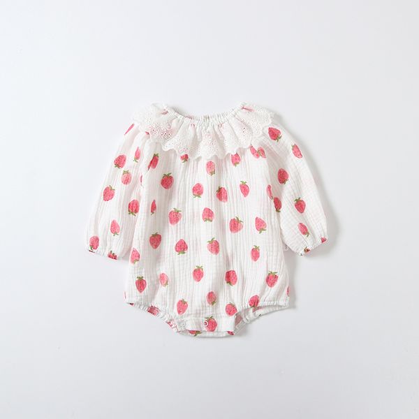baby girls bodysuits strawberries pattern cotton long sleeve jumpsuit baby outfits newborn infant clothes, Blue
baby girls bodysuits strawberries pattern cotton long sleeve jumpsuit baby outfits newborn infant clothes, Blue