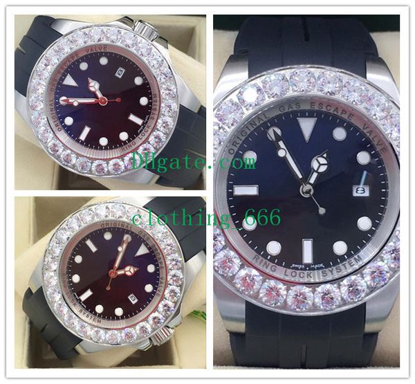 men's wristwatches 44mm automatic mechanical bule black dial rubber strap diamond dial sea 126660 date luxury watches, Slivery;brown
men's wristwatches 44mm automatic mechanical bule black dial rubber strap diamond dial sea 126660 date luxury watches, Slivery;brown