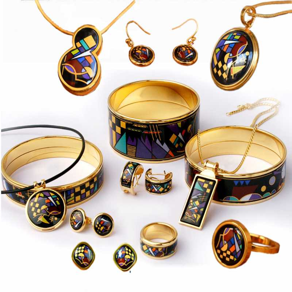 bangle 2021 accessories fantasy series fashion enamel jewelry cloisonne woman bracelet pendant ring earrings, Black
bangle 2021 accessories fantasy series fashion enamel jewelry cloisonne woman bracelet pendant ring earrings, Black