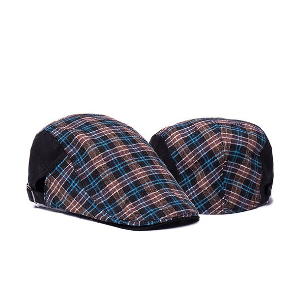 retro duck tongue hat men's plaid forward hat spring and summer new fashion beret female duckbill, Blue;gray
retro duck tongue hat men's plaid forward hat spring and summer new fashion beret female duckbill, Blue;gray