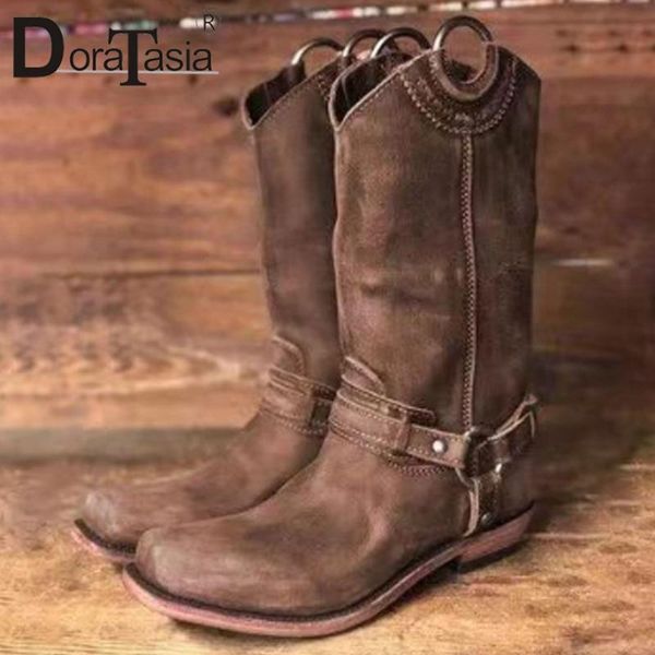 boots doratasia retro female square toe buckle mid calf 2021 metal winter women casual daily low heel shoes woman, Black
boots doratasia retro female square toe buckle mid calf 2021 metal winter women casual daily low heel shoes woman, Black