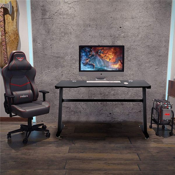 Us Stock 3-6 Days Delivery Game Desk Large Gaming Surface Robust Steel Frame And Strong Mdf Desk Top