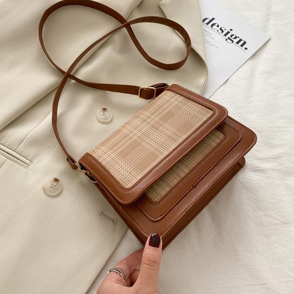 women's bags 2020 lattice hit color women messenger bag summer fashion vintage plaid woman shoulder flap lady bolsa feminina
women's bags 2020 lattice hit color women messenger bag summer fashion vintage plaid woman shoulder flap lady bolsa feminina