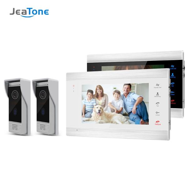 video door phones jeatone 7 inch tft wired smart doorbell intercom system with 2 night vision monitor + 2x1200tvl rainproof phone
video door phones jeatone 7 inch tft wired smart doorbell intercom system with 2 night vision monitor + 2x1200tvl rainproof phone