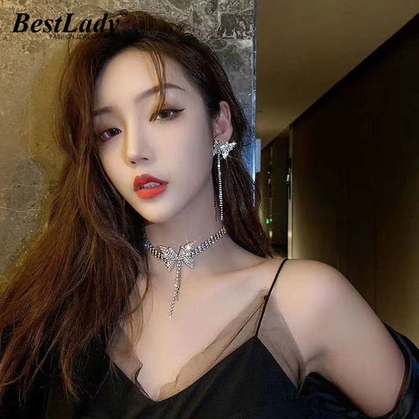 lady fashion butterfly necklaces jewelry sets for women bohemian animal crystal drop earring wedding jewelry party show ins, Silver
lady fashion butterfly necklaces jewelry sets for women bohemian animal crystal drop earring wedding jewelry party show ins, Silver
