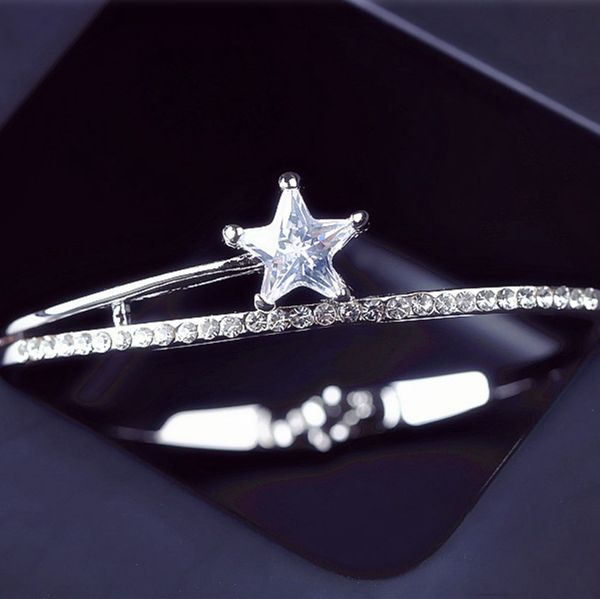 bangle geometric figure bracelet fashion student star pendant, Black
bangle geometric figure bracelet fashion student star pendant, Black