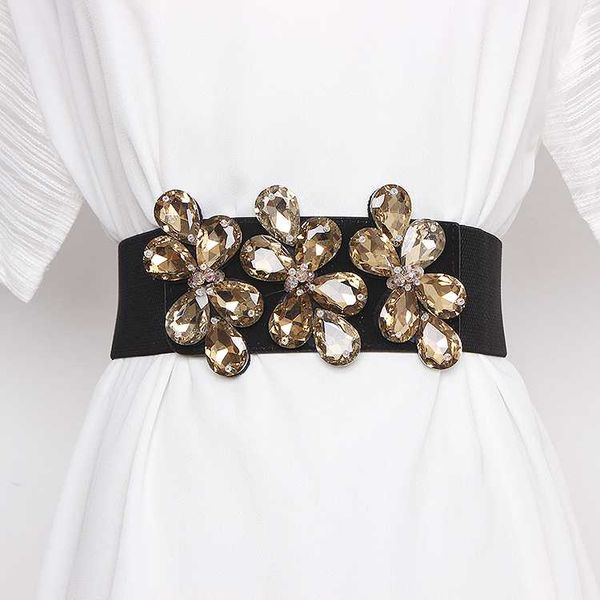 handmade flower rhinestone waist belt for women flower diamonds elastic strech belt luxury design feamle street dress sash, Black;brown
handmade flower rhinestone waist belt for women flower diamonds elastic strech belt luxury design feamle street dress sash, Black;brown