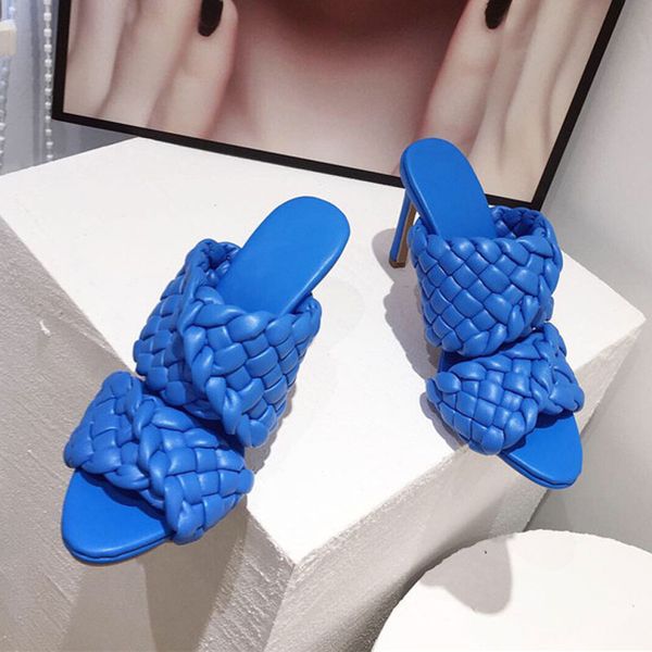 designer pu leather braided high heel sandals slippers women party shoes cross wove folds mules shoes thin heel slippers, Black
designer pu leather braided high heel sandals slippers women party shoes cross wove folds mules shoes thin heel slippers, Black