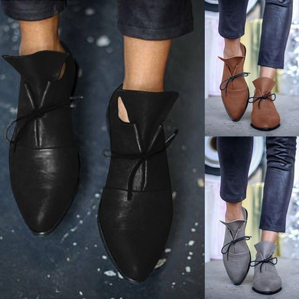 women shoes lace up pu leather casual flats shoes ladies spring autumn plus size fashion pointed toe vintage footwear female, Black
women shoes lace up pu leather casual flats shoes ladies spring autumn plus size fashion pointed toe vintage footwear female, Black