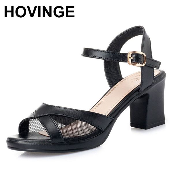 hovinge summer new sandals women 2020 high heel fashion genuine leather women summer sandals with yarn mesh, Black
hovinge summer new sandals women 2020 high heel fashion genuine leather women summer sandals with yarn mesh, Black