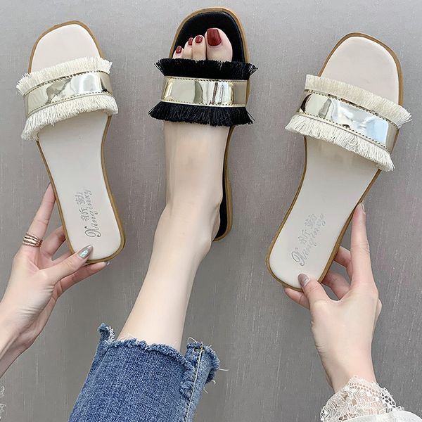 2020 new fashion brand slippers weave leather women sandal open toe flat casual slides summer outdoor beach female flip flops, Black
2020 new fashion brand slippers weave leather women sandal open toe flat casual slides summer outdoor beach female flip flops, Black