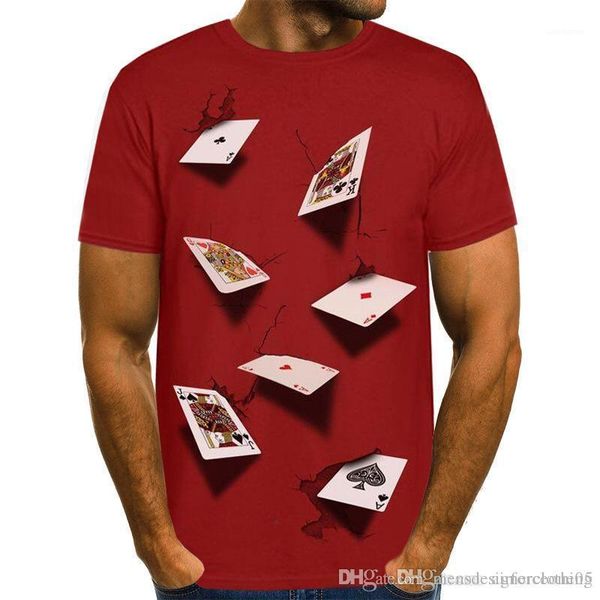 mens tshirts summer fashion stylish casual short sleeved tees 3d poker designer, White;black
mens tshirts summer fashion stylish casual short sleeved tees 3d poker designer, White;black