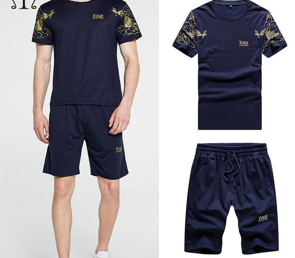 summer mens tracksuit casual brand shorts sets men cotton short sleeve t-shirt shorts two piece sets male sportswear outfit, Gray
summer mens tracksuit casual brand shorts sets men cotton short sleeve t-shirt shorts two piece sets male sportswear outfit, Gray