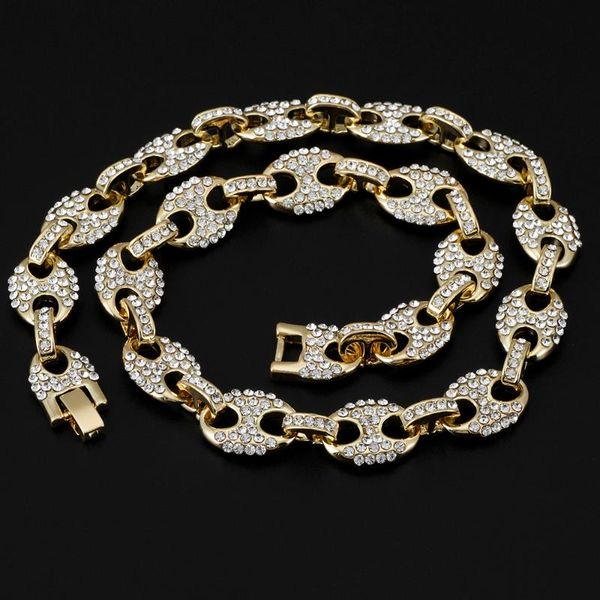 chains fashion crystal coffee bean pig nose necklace bracelet women men's hip hop accessories for jewelry choker cuban chain, Silver
chains fashion crystal coffee bean pig nose necklace bracelet women men's hip hop accessories for jewelry choker cuban chain, Silver