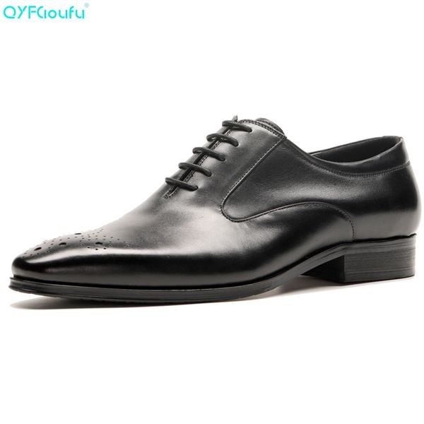 qyfcioufu genuine leather men formal shoes party pointed toe dressy weddings famous men dress shoes, Black
qyfcioufu genuine leather men formal shoes party pointed toe dressy weddings famous men dress shoes, Black