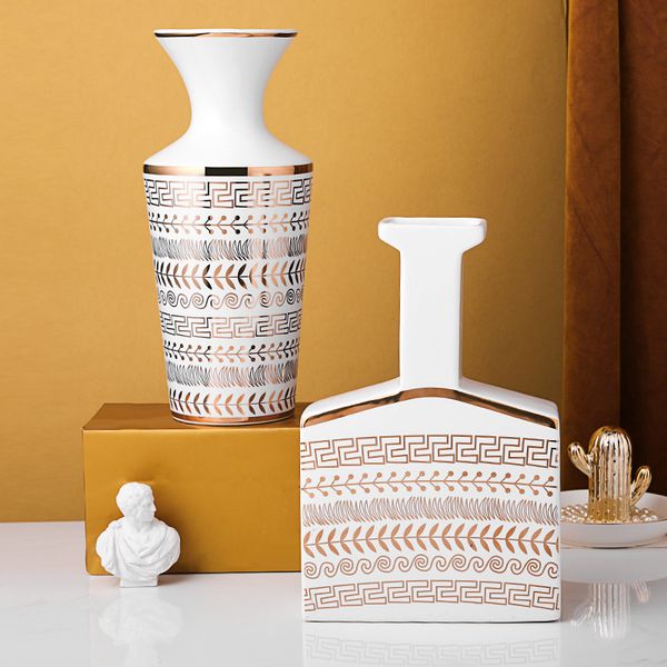 nordic ceramic vase with gold tracing, creative home decoration, modern minimalist living room decoration flower vase
nordic ceramic vase with gold tracing, creative home decoration, modern minimalist living room decoration flower vase