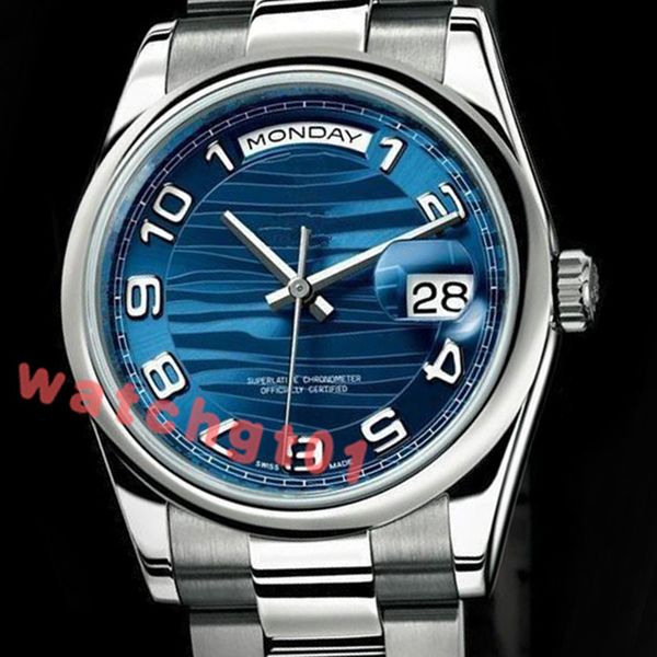 mens womens watch men sapphire crystal blue dial day date 2813 automatic movement mechanical men's watches steel band wristwatches, Slivery;brown
mens womens watch men sapphire crystal blue dial day date 2813 automatic movement mechanical men's watches steel band wristwatches, Slivery;brown