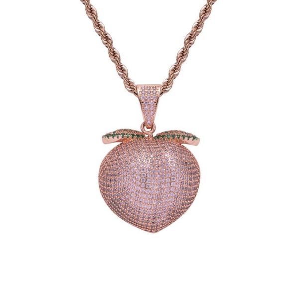 new hip hop micro zircon pink peach pendant pink nightclub hip hop peach pendant, Silver
new hip hop micro zircon pink peach pendant pink nightclub hip hop peach pendant, Silver