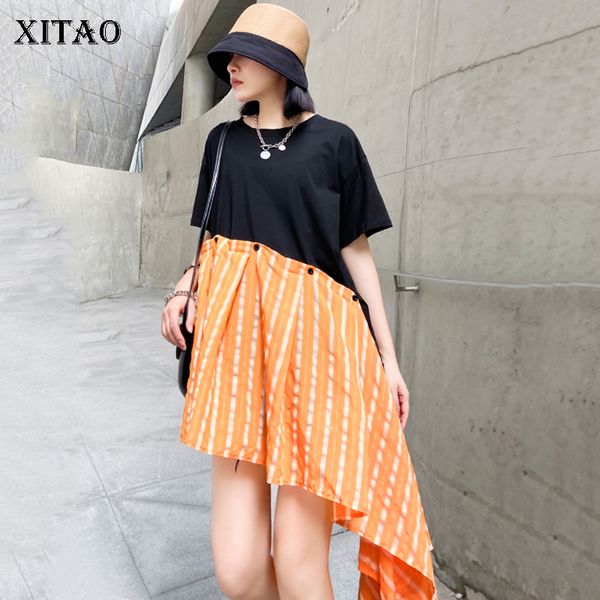xitao striped irregular t shirt fashion new women pullover patchwork small fresh minority casual style loose tee dzl1233, White
xitao striped irregular t shirt fashion new women pullover patchwork small fresh minority casual style loose tee dzl1233, White