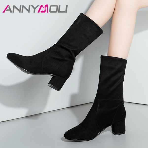 annymoli mid-calf boots women shoes high heel boots ladies square toe thick heel slip-on female black autumn winter 33-43
annymoli mid-calf boots women shoes high heel boots ladies square toe thick heel slip-on female black autumn winter 33-43
