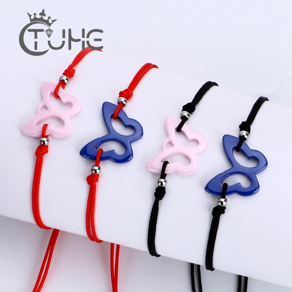 beautiful pink blue butterfly charm bracelet for girls female handmade red string lucky bracelet friendship gift women's daily, Golden;silver
beautiful pink blue butterfly charm bracelet for girls female handmade red string lucky bracelet friendship gift women's daily, Golden;silver