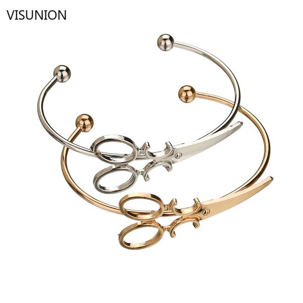 fashion simple scissors bangles shears opening bracelet arrow circle gold silver color bangle for women jewelry gift, Black
fashion simple scissors bangles shears opening bracelet arrow circle gold silver color bangle for women jewelry gift, Black