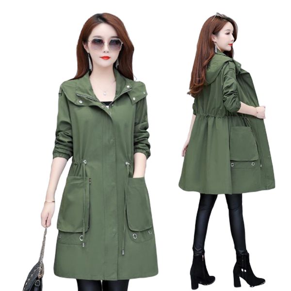 2020 spring autumn women trench coat casual hooded women's long loose overcoat fashion windbreaker femme outwear coats plus size, Tan;black
2020 spring autumn women trench coat casual hooded women's long loose overcoat fashion windbreaker femme outwear coats plus size, Tan;black