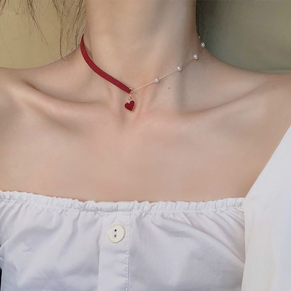trendy women chokers necklaces chain cotton heart party necklace for female korean jewelry red heart necklace, Golden;silver
trendy women chokers necklaces chain cotton heart party necklace for female korean jewelry red heart necklace, Golden;silver