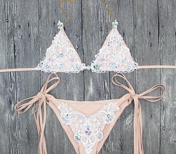 vertvie 2019 simple sequins bikini set women brazilian swimsuit halter bandage swimwear low waist bathing suit beach, White;black
vertvie 2019 simple sequins bikini set women brazilian swimsuit halter bandage swimwear low waist bathing suit beach, White;black