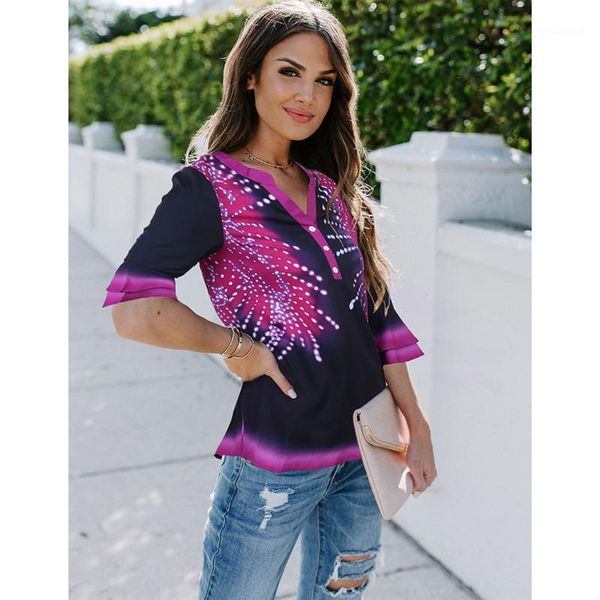 вспышка рукав мода градиент фейерверк tops сексуального v шея вскользь tshirts для женщин дизайнера tshirts, White
вспышка рукав мода градиент фейерверк tops сексуального v шея вскользь tshirts для женщин дизайнера tshirts, White