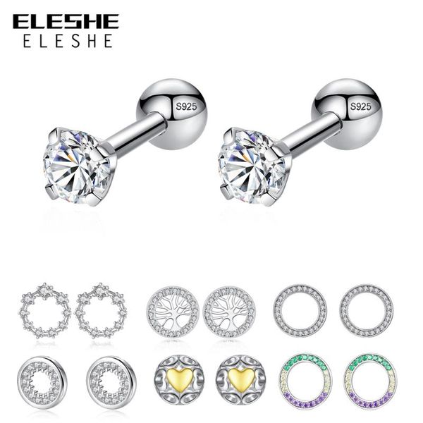 luxury crystal zircon stud earrings 925 sterling silver tree of life round heart earrings for women jewelry female brincos, Golden;silver
luxury crystal zircon stud earrings 925 sterling silver tree of life round heart earrings for women jewelry female brincos, Golden;silver