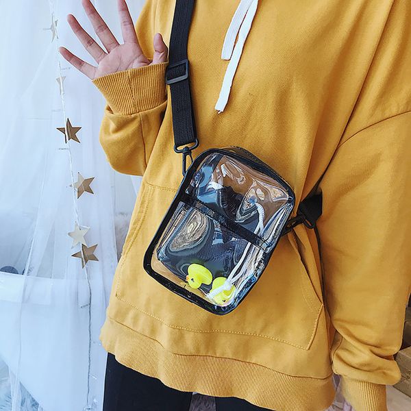 Mini 2020 Women Transparent Versatile Messenger Bag Shoulder Fashion Ladies Pu Leather Crossbody Bags Small Plain Clear Bag
Mini 2020 Women Transparent Versatile Messenger Bag Shoulder Fashion Ladies Pu Leather Crossbody Bags Small Plain Clear Bag
