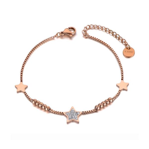 charm bracelets cute/romantic crystal star for women girls stainless steel cz chain bracelet christmas gift b19131, Golden;silver
charm bracelets cute/romantic crystal star for women girls stainless steel cz chain bracelet christmas gift b19131, Golden;silver