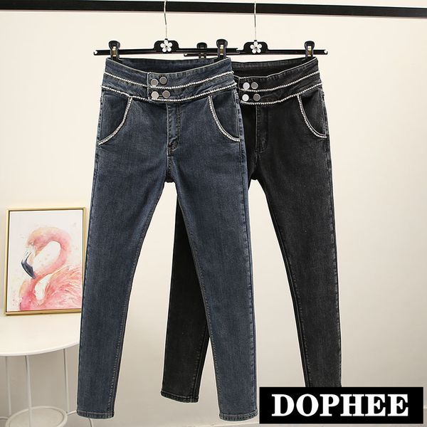 new fashion bright drill diamond jeans pants 2020 spring tight-fitting high-waisted skinny denim trousers long pants, Blue
new fashion bright drill diamond jeans pants 2020 spring tight-fitting high-waisted skinny denim trousers long pants, Blue