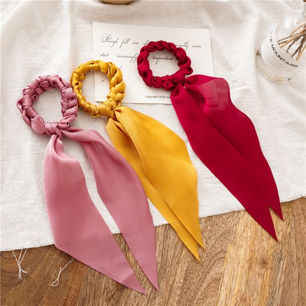 2020 new fashion solid color scrunchie hair band for women elastic hair scarf bow rubber ropes girls ties accessories
2020 new fashion solid color scrunchie hair band for women elastic hair scarf bow rubber ropes girls ties accessories