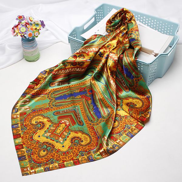 fashion hair scarf for women neckerchief printed silk satin hijab scarfs 90cm square shawls scarves for ladies 2020 dorpshipping, Blue;gray
fashion hair scarf for women neckerchief printed silk satin hijab scarfs 90cm square shawls scarves for ladies 2020 dorpshipping, Blue;gray