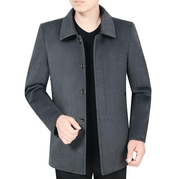 men's wool & blends autumn early winter blend coat elegant black gray woolen tweed jackets turn down collar single-breasted overcoat pl
men's wool & blends autumn early winter blend coat elegant black gray woolen tweed jackets turn down collar single-breasted overcoat pl