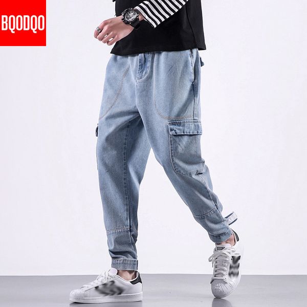 bqodqo fashion jeans for men casual pants men's hip hop streetwear stylish trouser comfortable joggers japanese harem pants male, Blue
bqodqo fashion jeans for men casual pants men's hip hop streetwear stylish trouser comfortable joggers japanese harem pants male, Blue