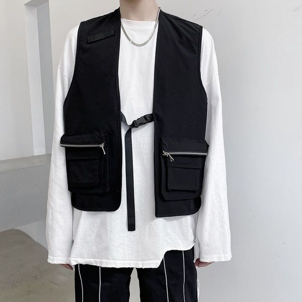 men's vests ewq / wear fashion dark personality tactical function style all-match and women's vest a261-3981-p60, Black;white
men's vests ewq / wear fashion dark personality tactical function style all-match and women's vest a261-3981-p60, Black;white