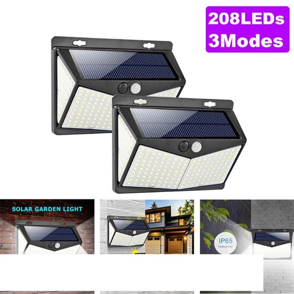 208leds outdoor solar lights 60w home garden light pir motion sensor 3modes ip65 waterproof emergency solar led wall light lamp
208leds outdoor solar lights 60w home garden light pir motion sensor 3modes ip65 waterproof emergency solar led wall light lamp