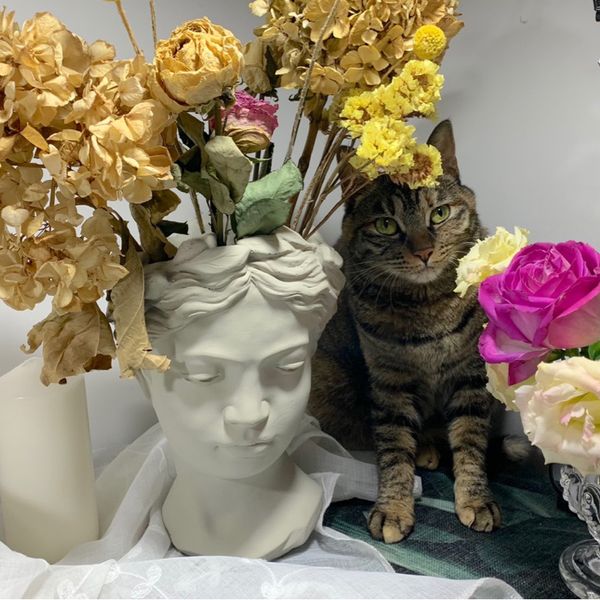 vases big goddess modern creative stlye home decoration tablevase human head hand painted flower arrangement statue gift 
vases big goddess modern creative stlye home decoration tablevase human head hand painted flower arrangement statue gift