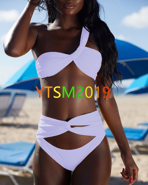 bandage swimwear solid color bikini women's shoulder sling swimsuit fashion new bikini summer style bathing suit, White;black
bandage swimwear solid color bikini women's shoulder sling swimsuit fashion new bikini summer style bathing suit, White;black