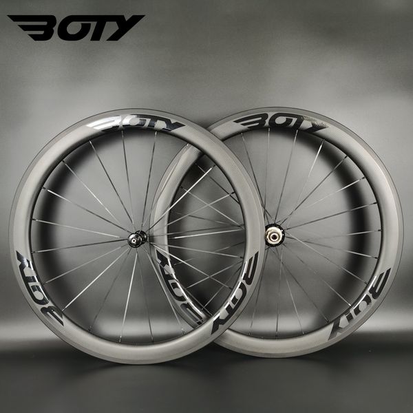 boty black decals 700c road carbon wheels 50mm depth 25mm width clincher/tubeless/tubular carbon wheelset powerway r36 hubs with 3k matte
boty black decals 700c road carbon wheels 50mm depth 25mm width clincher/tubeless/tubular carbon wheelset powerway r36 hubs with 3k matte