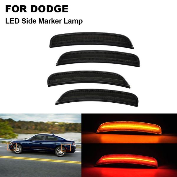 4шт копченого объектива сид автомобиль side marker свет для dodge charger 2020 2020 front amberrear red
4шт копченого объектива сид автомобиль side marker свет для dodge charger 2020 2020 front amberrear red