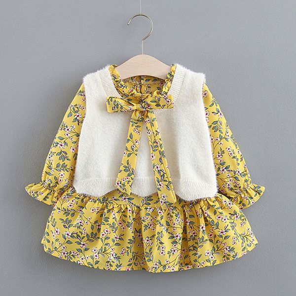 winter autumn baby girl dress with faux fur vest 2pcs long sleeve cute 1 2 3 year girls princess dress clothes for wedding party, Red;yellow
winter autumn baby girl dress with faux fur vest 2pcs long sleeve cute 1 2 3 year girls princess dress clothes for wedding party, Red;yellow