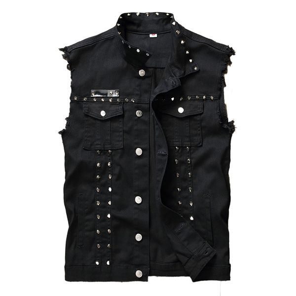 idopy fashion mens rivet denim vest punk party studded slim fit jean jacket male sleeveless waistcoat for men plus size, Black;white
idopy fashion mens rivet denim vest punk party studded slim fit jean jacket male sleeveless waistcoat for men plus size, Black;white