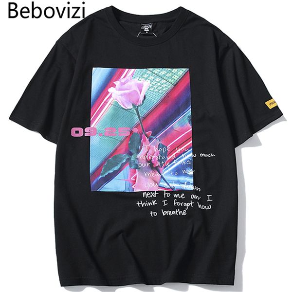 bebovizi summer rose print tshirts fashion streetwear hip hop t shirts 2020 men casual short sleeve tees clothes, White;black
bebovizi summer rose print tshirts fashion streetwear hip hop t shirts 2020 men casual short sleeve tees clothes, White;black