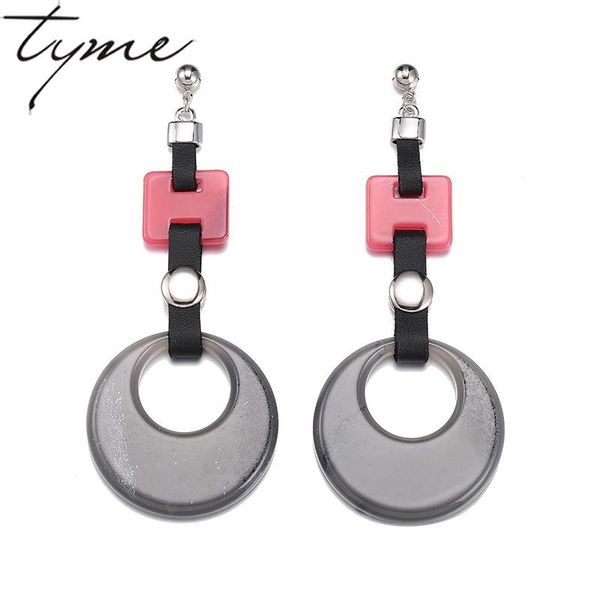 

TYME Vintage Earrings Fashiom Jewelry Statement Boho Earrings Resin Long Drop Women Earrings pendientes mujer moda 2017