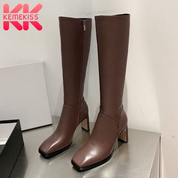 boots kemekiss size 33-43 real leather women knee thick high heel zipper shoes warm party fashion footwear, Black
boots kemekiss size 33-43 real leather women knee thick high heel zipper shoes warm party fashion footwear, Black